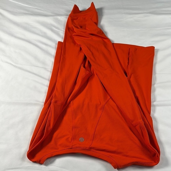 Lululemon Athletica Orange Crop Mandarin Collar Sweatshirt - Picture 4 of 8